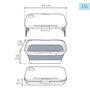 Aktive Cesta de Camping Plegable para Picnic 45x28x21cm