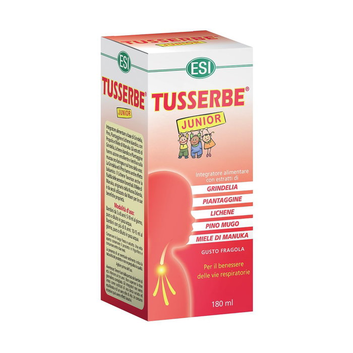Esi Tusserbe Junior 180 ml Complemento Alimenticio Emoliente para la Garganta Esi Tusserbe Junior 180 ml Complemento Alimenticio Emoliente para la Garganta