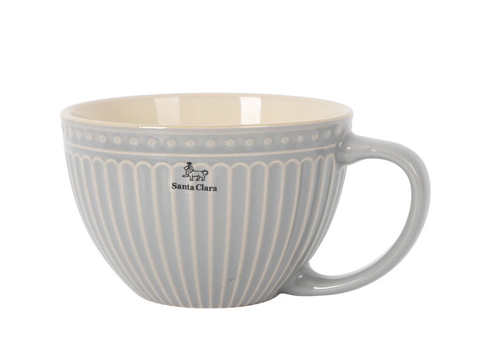 Inde Taza Jumbo Mondoñedo 450 ml Gris, Ø 11.7 x 7.7 cm, 318 g (6 Unidades)