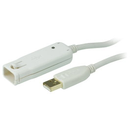 Aten UE2120 Alargador USB 2.0 Activo 12 Metros Extensión 60m Daisy-Chaining Plug and Play para Windows y Mac
