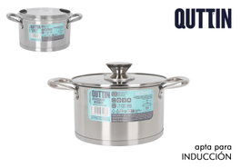 Quttin Cacerola Hermes de Acero Inoxidable 18cm (2,8L) Pack de 4