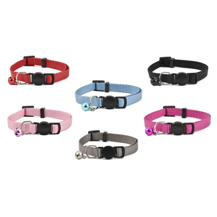 Nayeco Pack de 6 Collares Basic para Gato 10mm x 22-33cm Nayeco Pack de 6 Collares Basic para Gato 10mm x 22-33cm