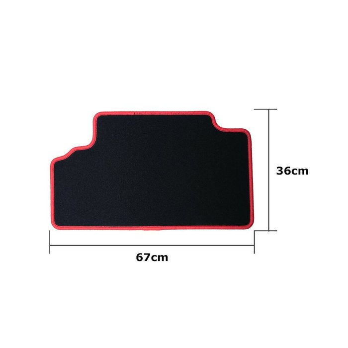 Set de Alfombrillas para Coche OCC Motorsport OCCTY0001RD Negro Toyota Auris (2007-2013) 5 Piezas