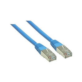 Good Connections Patchkabel Cat.6 S/FTP (SF/UTP) con Rastnasenschutz, 10m, 250MHz, Azul, PVC, RJ45 macho, Alcasa
