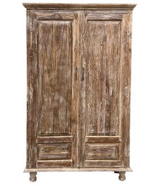 DKD Home Decor Cabinets nat 2c24 Armario Teca Natural 187 x 106 x 45 cm (2 Unidades)