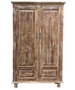 DKD Home Decor Cabinets nat 2c24 Armario Teca Natural 187 x 106 x 45 cm (2 Unidades)