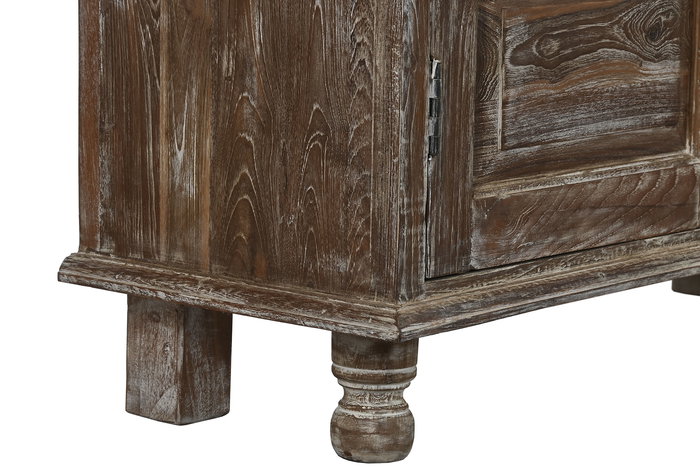 DKD Home Decor Cabinets nat 2c24 Armario Teca Natural 187 x 106 x 45 cm (2 Unidades)