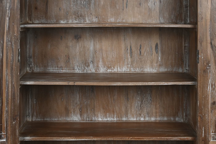 DKD Home Decor Cabinets nat 2c24 Armario Teca Natural 187 x 106 x 45 cm (2 Unidades)