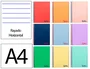 Liderpapel Micro Wonder Cuaderno Espiral A4, Tapa Plástico, 120 Hojas, 90gr, Impresión Horizontal, 5 Bandas, 4 Taladros, Colores