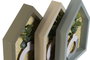 DKD Home Decor Decoración MDF Surtida 16,5x3,5x22 cm