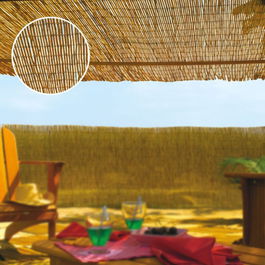 Faura Cañizo de Bambú Natural Marrón 1x5m Ø2-4mm Ocultación y Sombreo