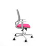 PIQUERAS Y CRESPO Silla de oficina Cilanco Rosa y Gris con mecanismo Sincro/Traslack
