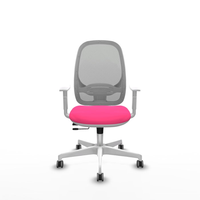 PIQUERAS Y CRESPO Silla de oficina Cilanco Rosa y Gris con mecanismo Sincro/Traslack PIQUERAS Y CRESPO Silla de oficina Cilanco Rosa y Gris con mecanismo Sincro/Traslack