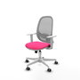 PIQUERAS Y CRESPO Silla de oficina Cilanco Rosa y Gris con mecanismo Sincro/Traslack
