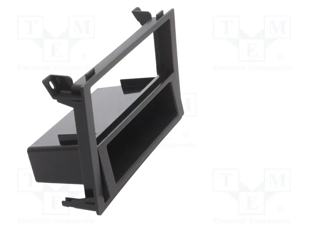 ACV Bastidor de montaje de radio para Saab 9-3 (YS3F Facelift) 2006-2014, 2 ISO, negro