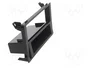 ACV Bastidor de montaje de radio para Saab 9-3 (YS3F Facelift) 2006-2014, 2 ISO, negro