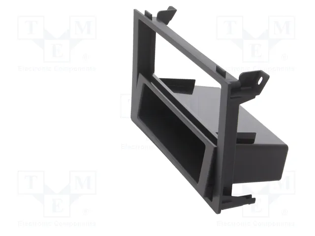 ACV Bastidor de montaje de radio para Saab 9-3 (YS3F Facelift) 2006-2014, 2 ISO, negro