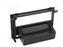 ACV Bastidor de montaje de radio para Saab 9-3 (YS3F Facelift) 2006-2014, 2 ISO, negro