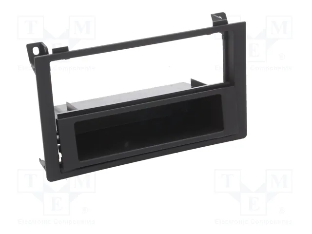 ACV Bastidor de montaje de radio para Saab 9-3 (YS3F Facelift) 2006-2014, 2 ISO, negro