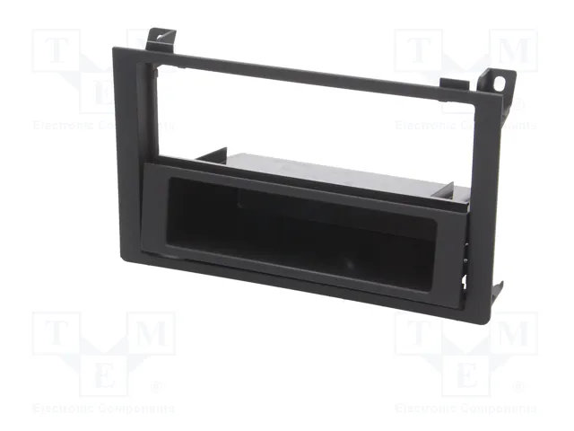 ACV Bastidor de montaje de radio para Saab 9-3 (YS3F Facelift) 2006-2014, 2 ISO, negro