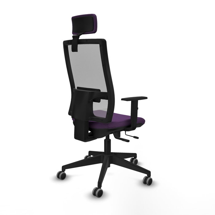 PIQUERAS Y CRESPO Silla de oficina Horna con mecanismo Sincro/Traslack Morado/Gris PIQUERAS Y CRESPO Silla de oficina Horna con mecanismo Sincro/Traslack Morado/Gris
