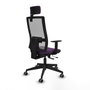 PIQUERAS Y CRESPO Silla de oficina Horna con mecanismo Sincro/Traslack Morado/Gris