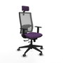 PIQUERAS Y CRESPO Silla de oficina Horna con mecanismo Sincro/Traslack Morado/Gris