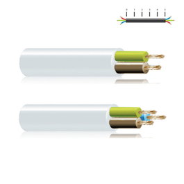 Manguera Tubular H05 VV-F 3x2,5mm Blanca