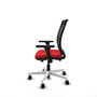 PIQUERAS Y CRESPO Silla de oficina Haches Rojo/Negro con mecanismo Sincro/Traslack