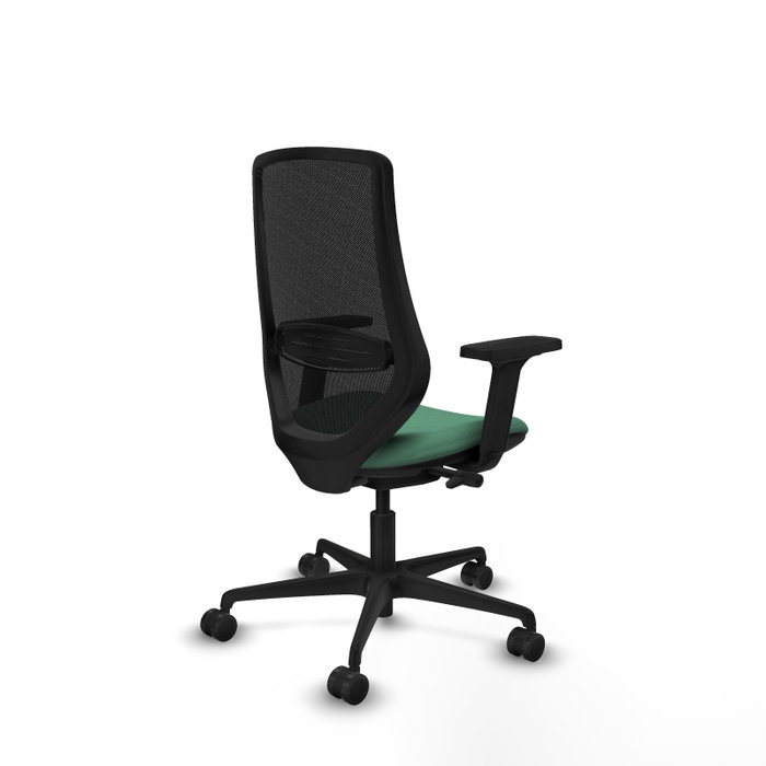 PIQUERAS Y CRESPO Silla de oficina Mardos Sincro/Traslack Verde esmeralda y Negro