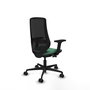 PIQUERAS Y CRESPO Silla de oficina Mardos Sincro/Traslack Verde esmeralda y Negro