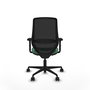 PIQUERAS Y CRESPO Silla de oficina Mardos Sincro/Traslack Verde esmeralda y Negro