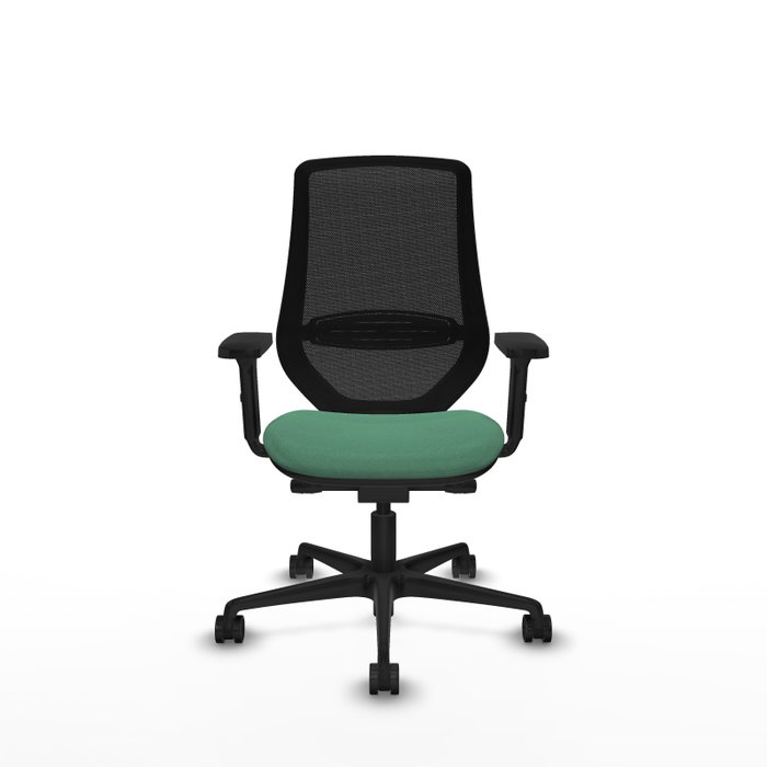 PIQUERAS Y CRESPO Silla de oficina Mardos Sincro/Traslack Verde esmeralda y Negro