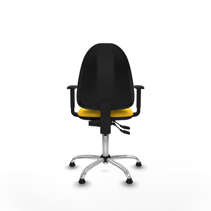 PIQUERAS Y CRESPO Silla de oficina Aýna Amarillo con Base Cromada PIQUERAS Y CRESPO Silla de oficina Aýna Amarillo con Base Cromada