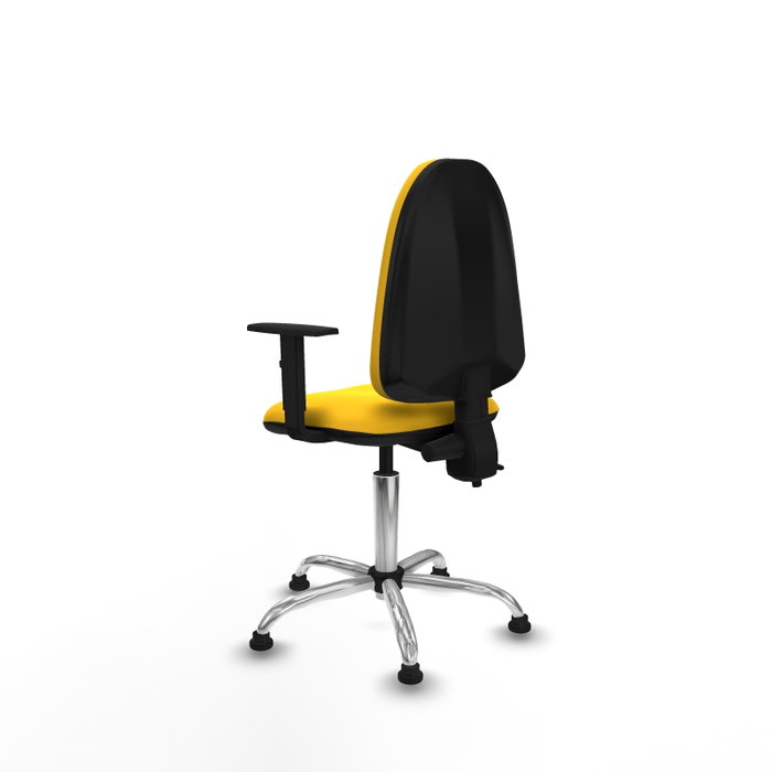 PIQUERAS Y CRESPO Silla de oficina Aýna Amarillo con Base Cromada PIQUERAS Y CRESPO Silla de oficina Aýna Amarillo con Base Cromada
