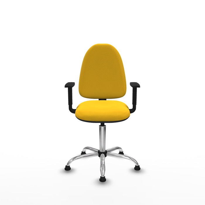 PIQUERAS Y CRESPO Silla de oficina Aýna Amarillo con Base Cromada PIQUERAS Y CRESPO Silla de oficina Aýna Amarillo con Base Cromada