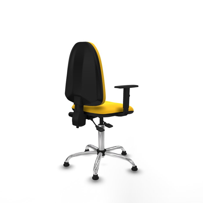 PIQUERAS Y CRESPO Silla de oficina Aýna Amarillo con Base Cromada PIQUERAS Y CRESPO Silla de oficina Aýna Amarillo con Base Cromada