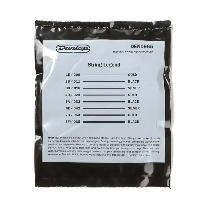 Dunlop Juego Eléctrica Nickel 8St. Light 9-65 Cuerdas Guitarra Eléctrica Dunlop Dunlop Juego Eléctrica Nickel 8St. Light 9-65 Cuerdas Guitarra Eléctrica Dunlop