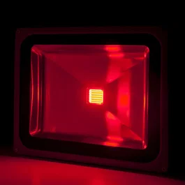 Brico Proyector LED Rojo 50W 4250 Lúmenes IP65 40000H, Aluminio, 283x234mm, Interior/Exterior
