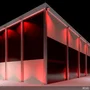 Brico Proyector LED Rojo 50W 4250 Lúmenes IP65 40000H, Aluminio, 283x234mm, Interior/Exterior