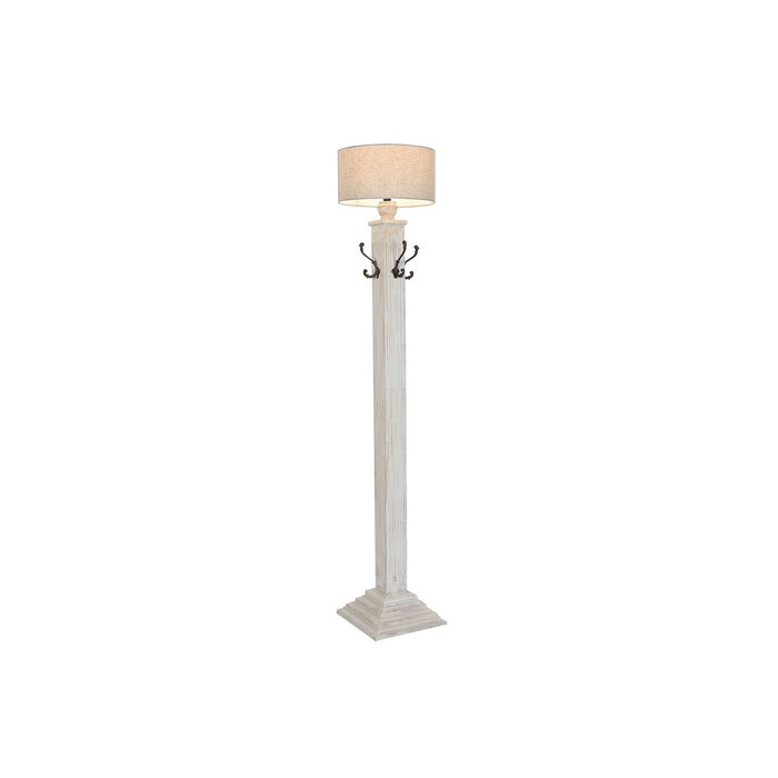 DKD Home Decor Lámpara de Pie Mango y Metal Blanco Decapé DKD Home Decor Lámpara de Pie Mango y Metal Blanco Decapé