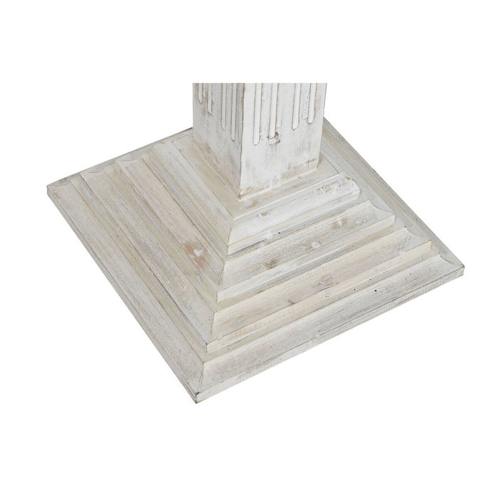 DKD Home Decor Lámpara de Pie Mango y Metal Blanco Decapé DKD Home Decor Lámpara de Pie Mango y Metal Blanco Decapé