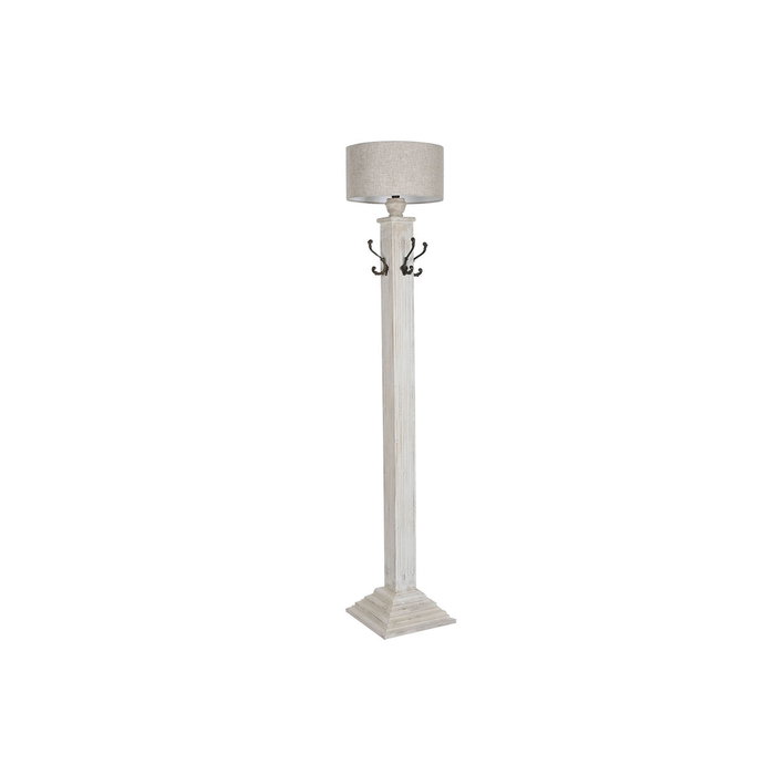 DKD Home Decor Lámpara de Pie Mango y Metal Blanco Decapé DKD Home Decor Lámpara de Pie Mango y Metal Blanco Decapé
