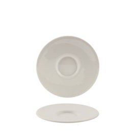 SUMMA VALET GOURMET Platillo Blanco Marfil 15 cm de Diámetro, Vajilla de Vitro Porcelana, Plato Llano, Apto Lavavajillas (Set de 6)