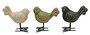 DKD Home Decor Figura de Pájaro en Porcelana y Metal (Surtido)