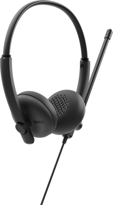 DELL WH125 Auriculares de Diadema Alámbricos con Micrófono Boom para Oficina, USB-A, Supraaurales, Frecuencia 20-20000 Hz, Negro