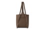 Lucky Bees Veronica - Dark Mink Mochila de Visón Oscuro de Cuero de Polivinilo para Mujer