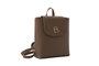 Lucky Bees Veronica - Dark Mink Mochila de Visón Oscuro de Cuero de Polivinilo para Mujer