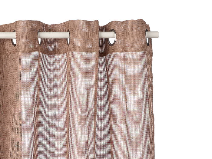 Giftdecor Cortina Marron Relieve 24x5x26cm Cortina 140x260cm Poliester (Set de 6)