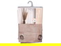 Giftdecor Cortina Marron Relieve 24x5x26cm Cortina 140x260cm Poliester (Set de 6)